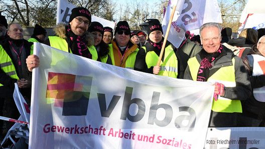 Die vbba beim Verhandlungsauftakt in Potsdam